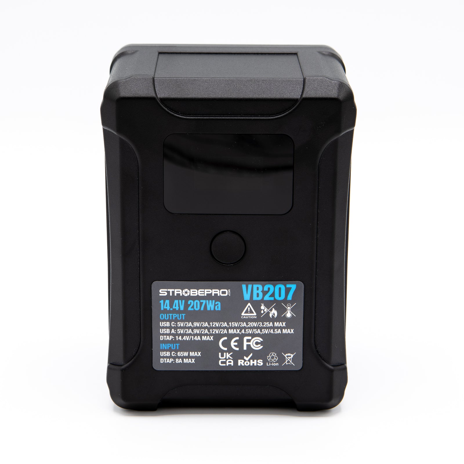 Strobepro BP-VL207 Smart V Mount Battery-LCD 207Wh 14.4V Li-on