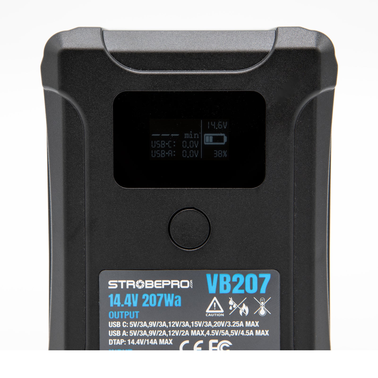 Strobepro BP-VL207 Smart V Mount Battery-LCD 207Wh 14.4V Li-on
