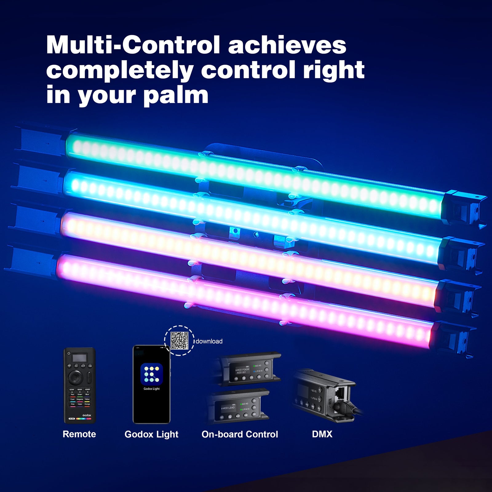 Godox TL60 RGB LED Tube Light Kit Strobepro