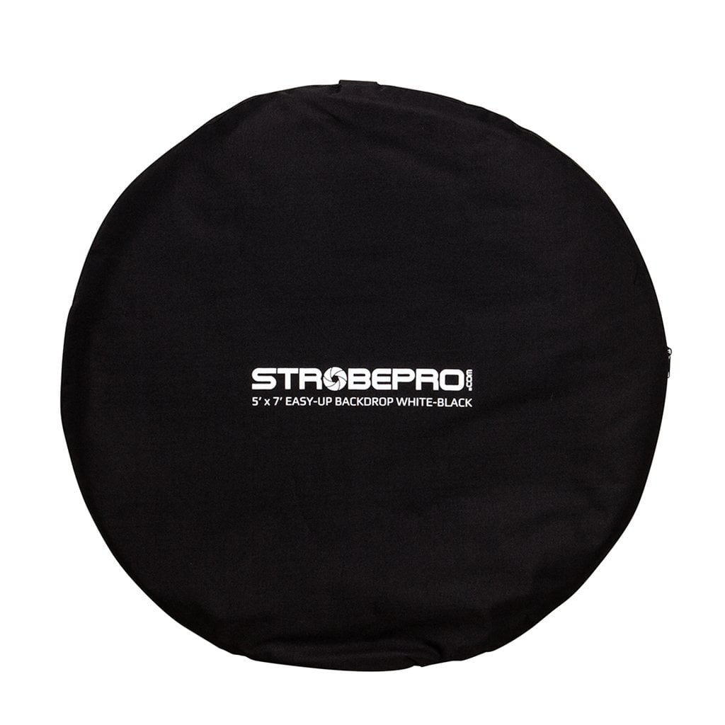 Strobepro 5x7 Double Sided Flexout Backdrop - White / Black