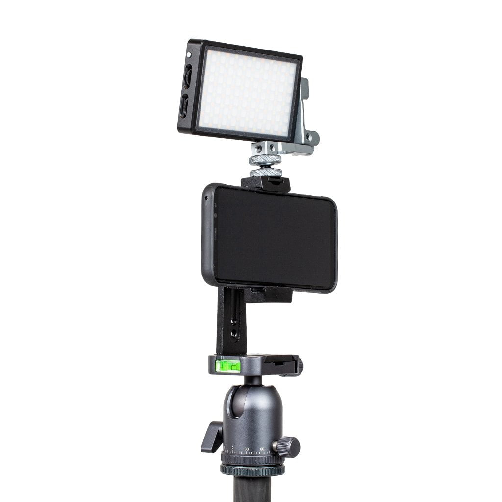 Strobepro L-Bracket Ball Head Adjustable Metal Smartphone Holder