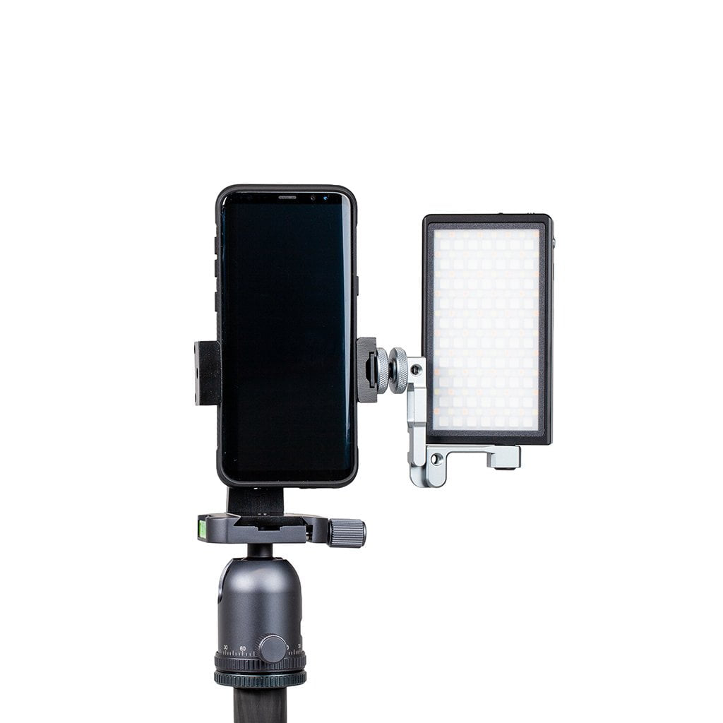 Strobepro L-Bracket Ball Head Adjustable Metal Smartphone Holder