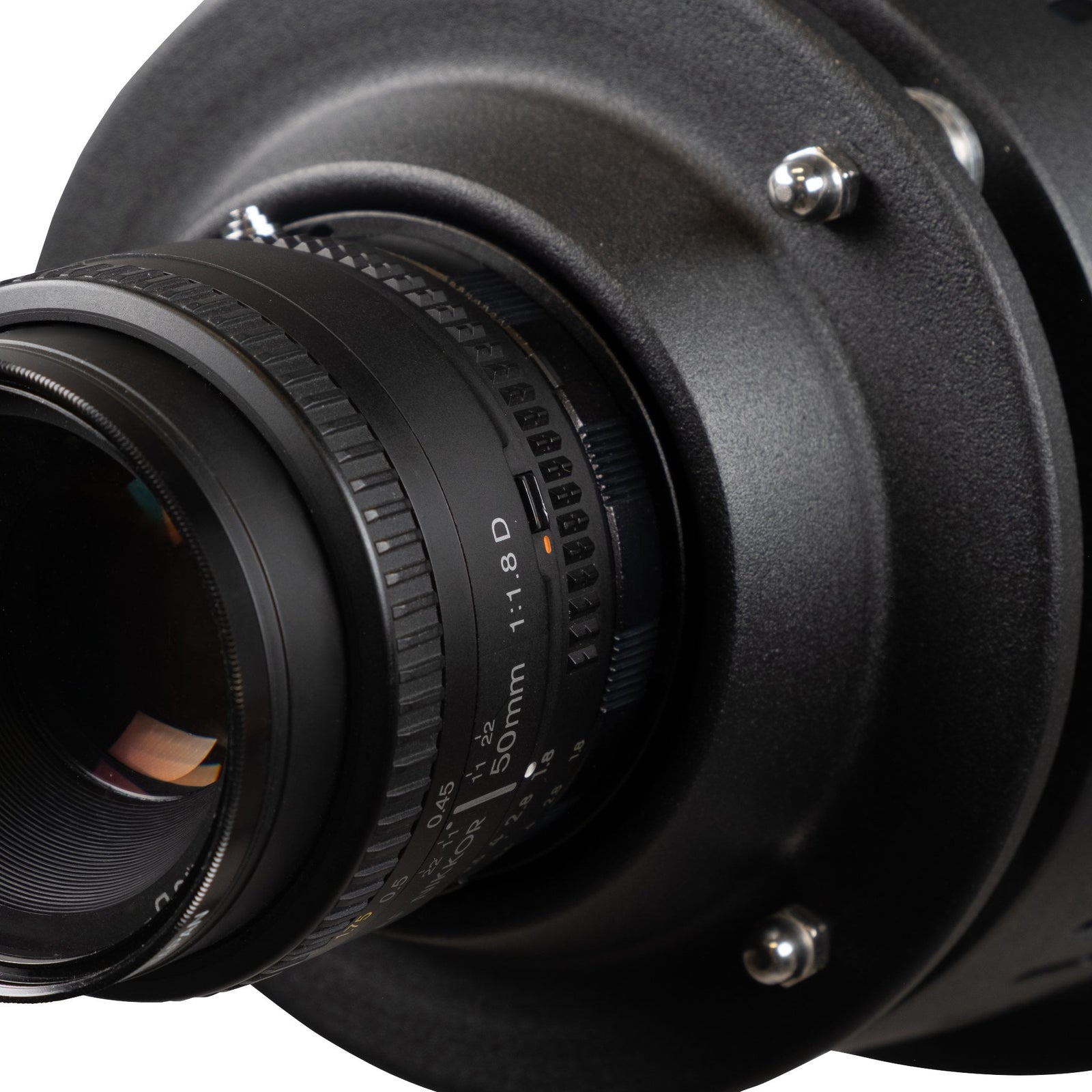 Adaptador de lente Nikon con montura F para Strobepro Optical Snoot II