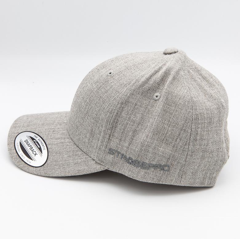 Gorra Strobepro de perfil medio con cierre a presión - GRIS JASPEADO
