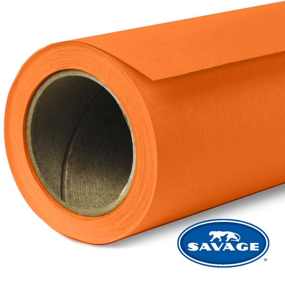 Papel sin costuras Savage de 7 pies, naranja n.° 24