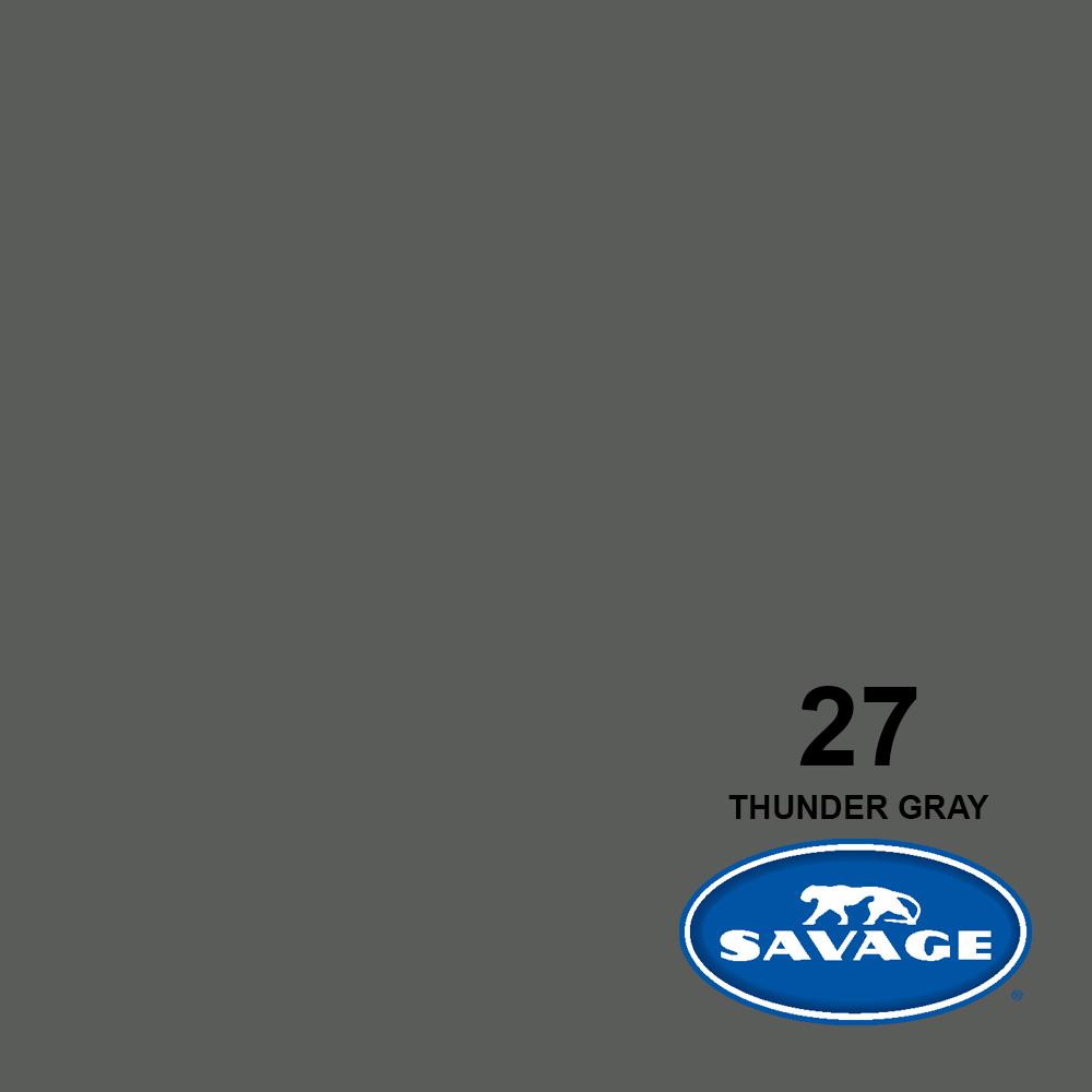 Papel sin costuras Savage de 7 pies - Gris trueno n.° 27