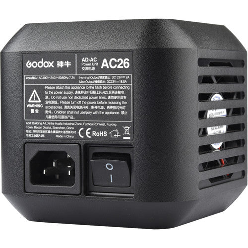 Godox AC26 AC Adapter for Godox AD600 Pro and AD600 Pro II