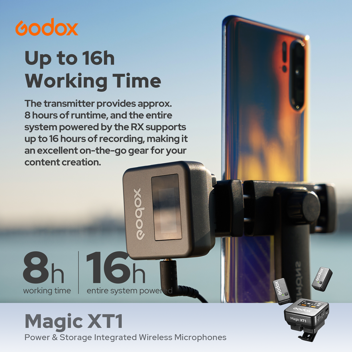 Godox Magic XT1 Wireless Microphone Kit with 2 Transmitters