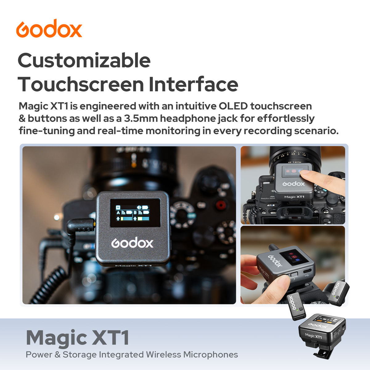 Godox Magic XT1 Wireless Microphone Kit with 2 Transmitters