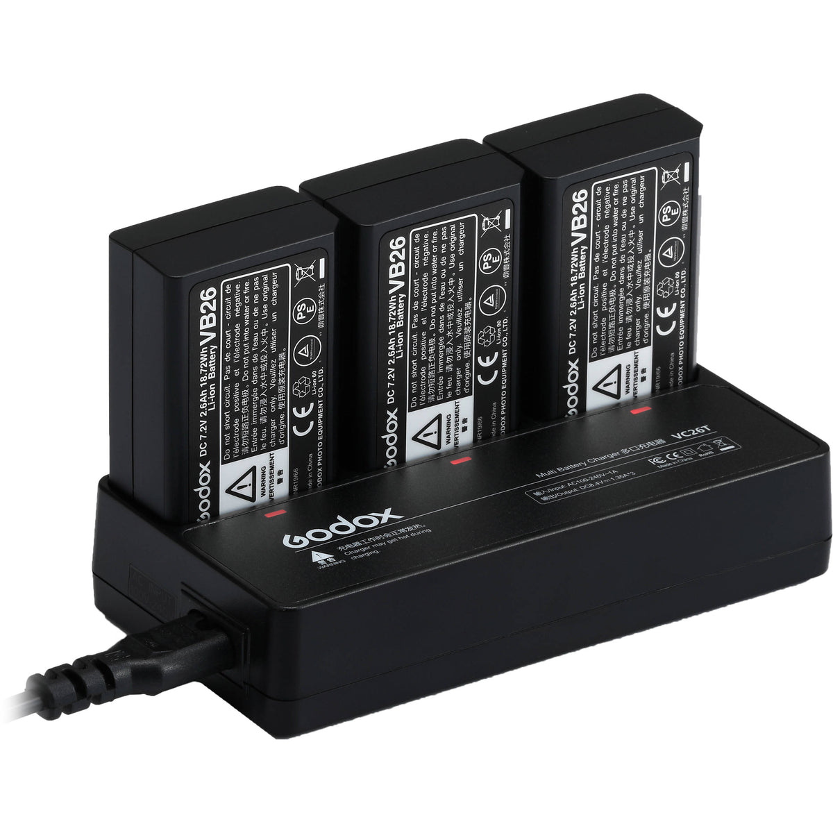 Godox VC26T Multi-Battery Charger for VB26 (V1 &amp; V860III)