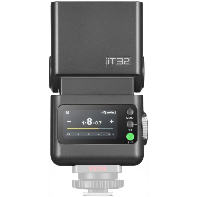 Godox IT32 Flitser Met X5F TTL-trigger Voor Fujifilm – Magnetisch Splitsysteem, TTL/HSS, Kleurenscherm, LED-modellicht, 2.4GHz Draadloos