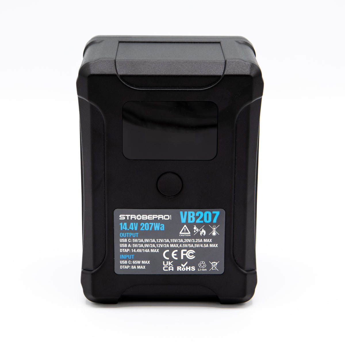 Strobepro BP-VL207 Smart V Mount Battery-LCD 207Wh 14.4V Li-on