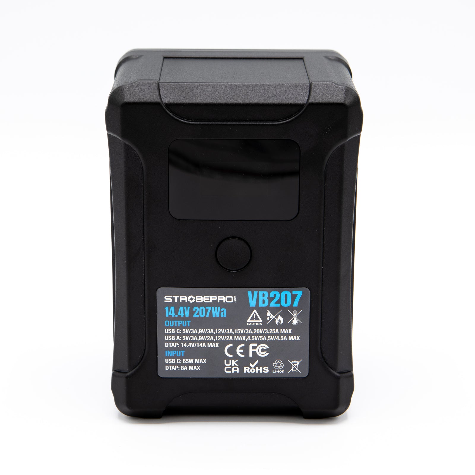 Strobepro BP-VL207 Smart V Mount Battery-LCD 207Wh 14.4V Li-on