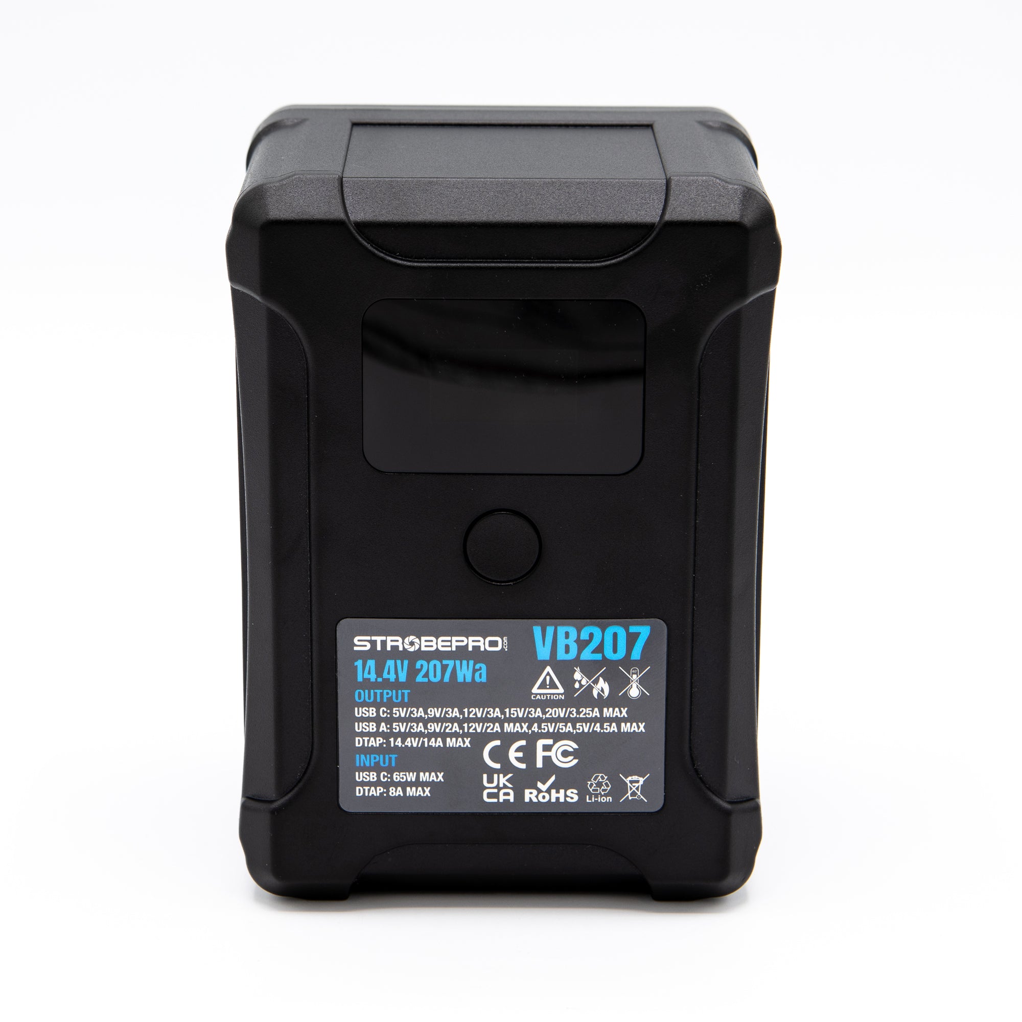 Strobepro BP-VL207 Smart V Mount Battery-LCD 207Wh 14.4V Li-on