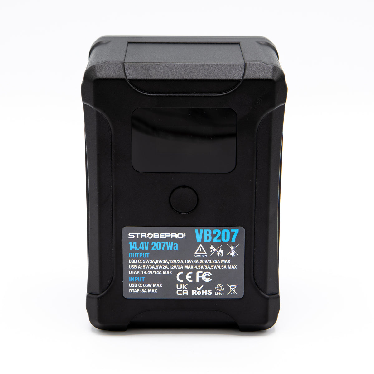 Strobepro BP-VL207 Smart V Mount Battery-LCD 207Wh 14.4V Li-on