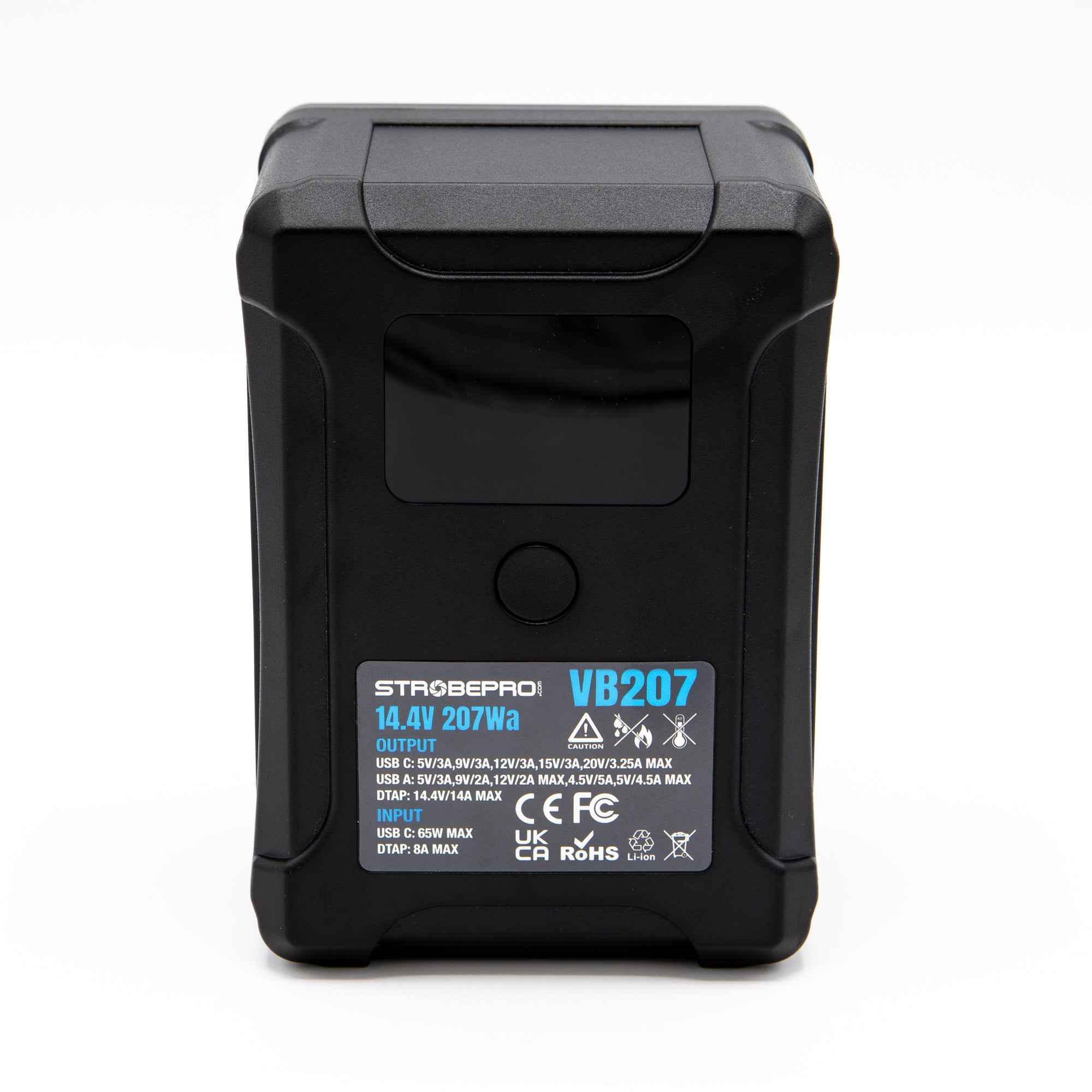 Strobepro BP-VL207 Smart V Mount Battery-LCD 207Wh 14.4V Li-on