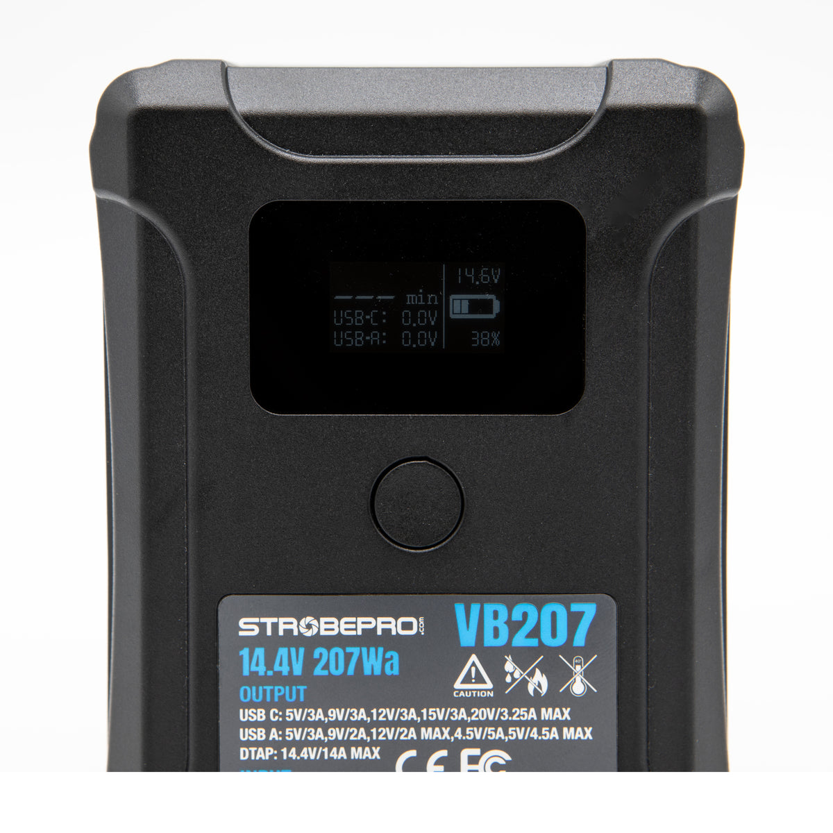 Strobepro BP-VL207 Smart V Mount Battery-LCD 207Wh 14.4V Li-on