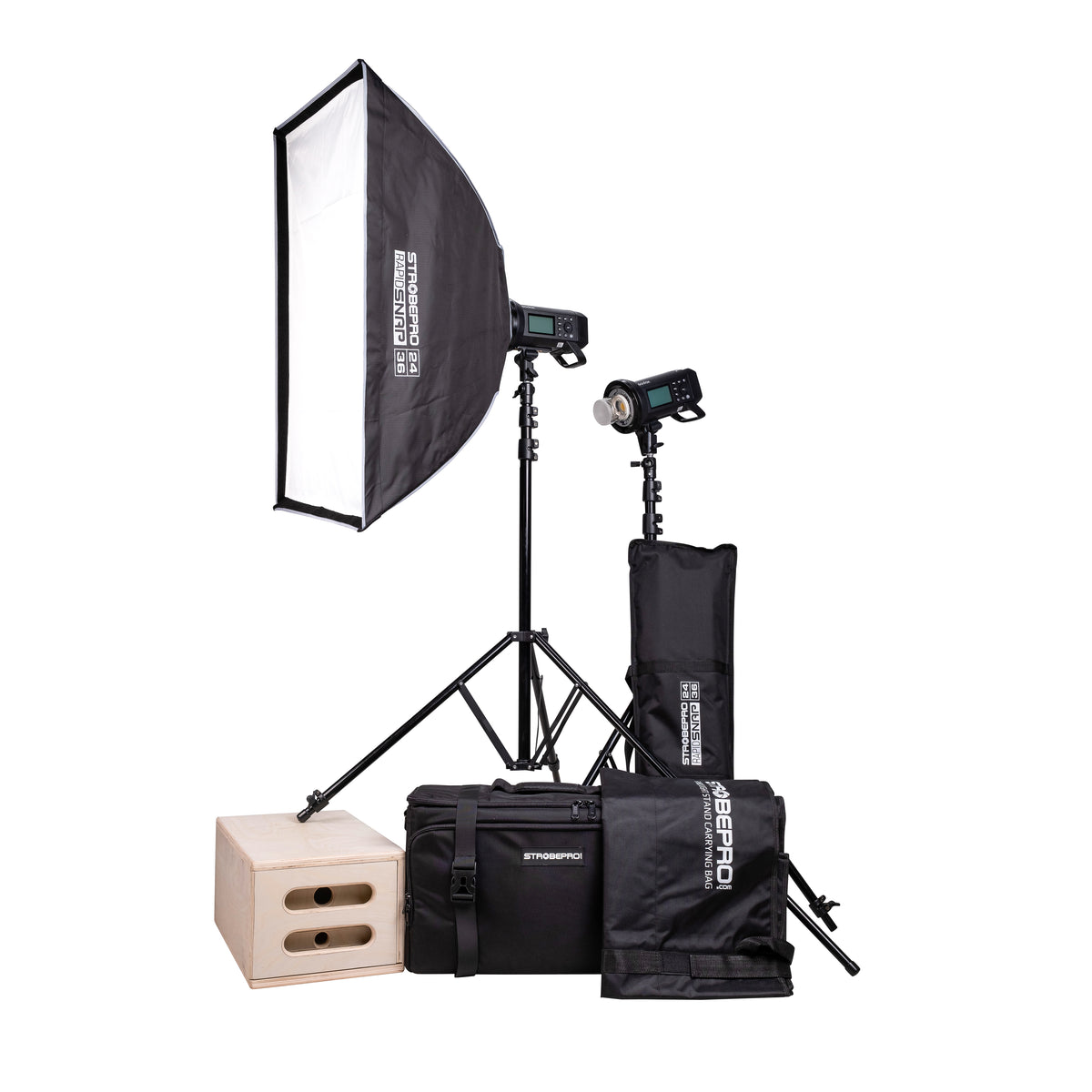 AD400 Pro II Battery Powered Location Kit - Two Lights