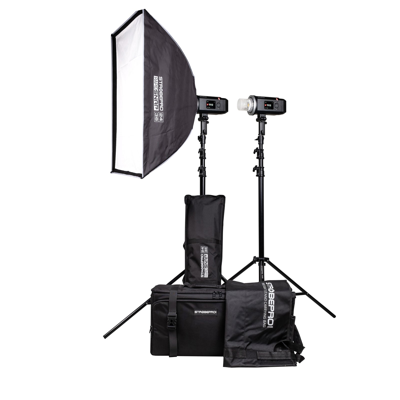 AD600BMII Battery Powered Location Kit - Two Lights