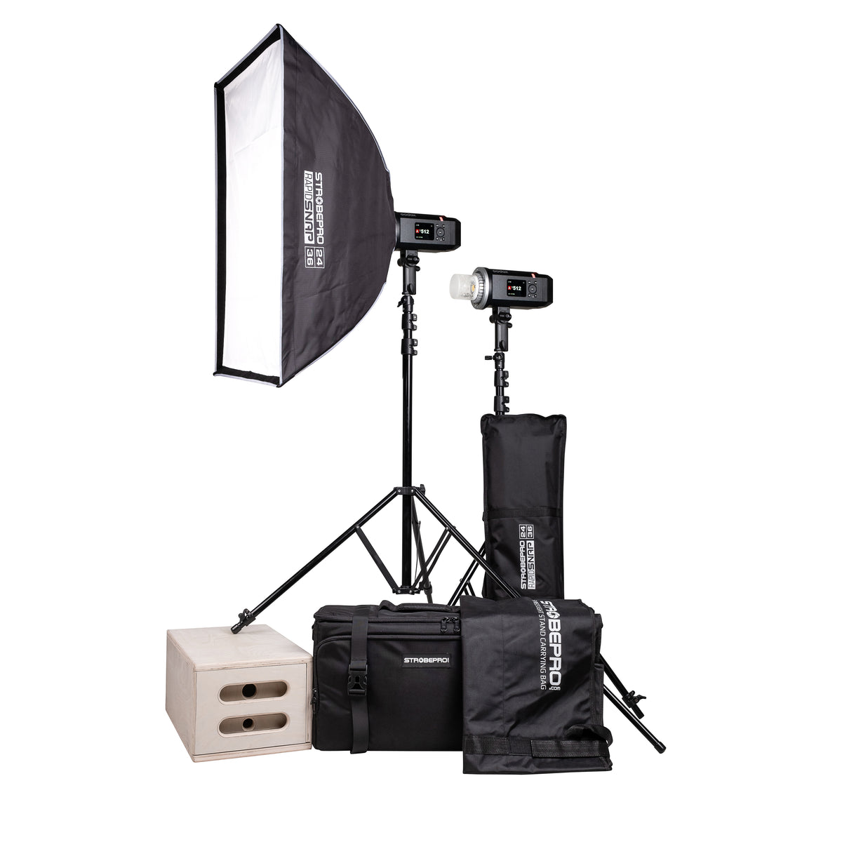 AD600BMII Battery Powered Location Kit - Two Lights