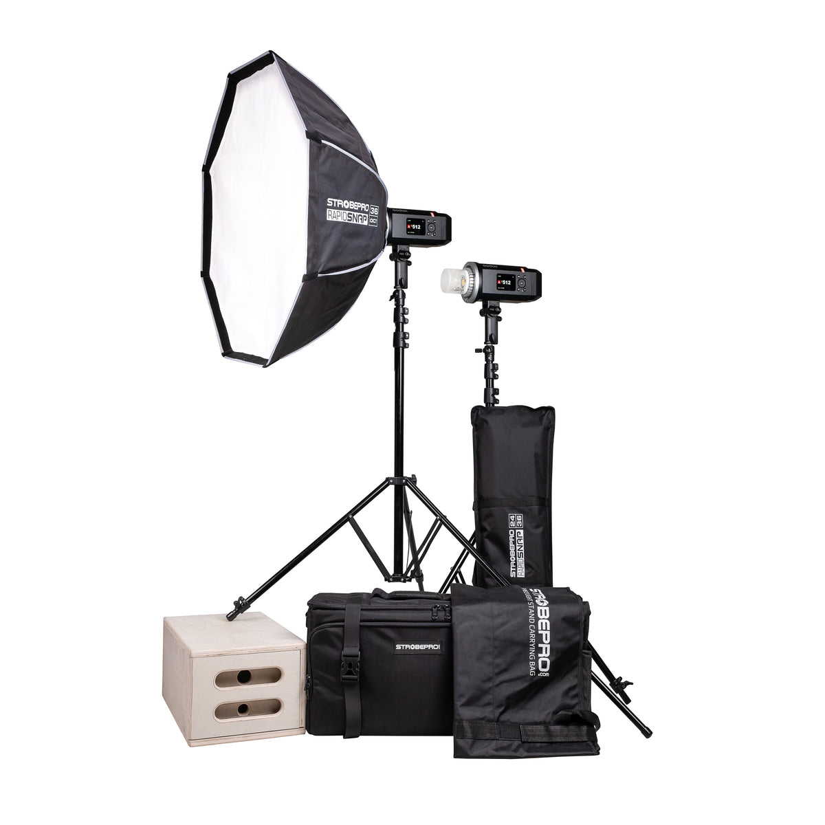 AD600BMII Battery Powered Location Kit - Two Lights