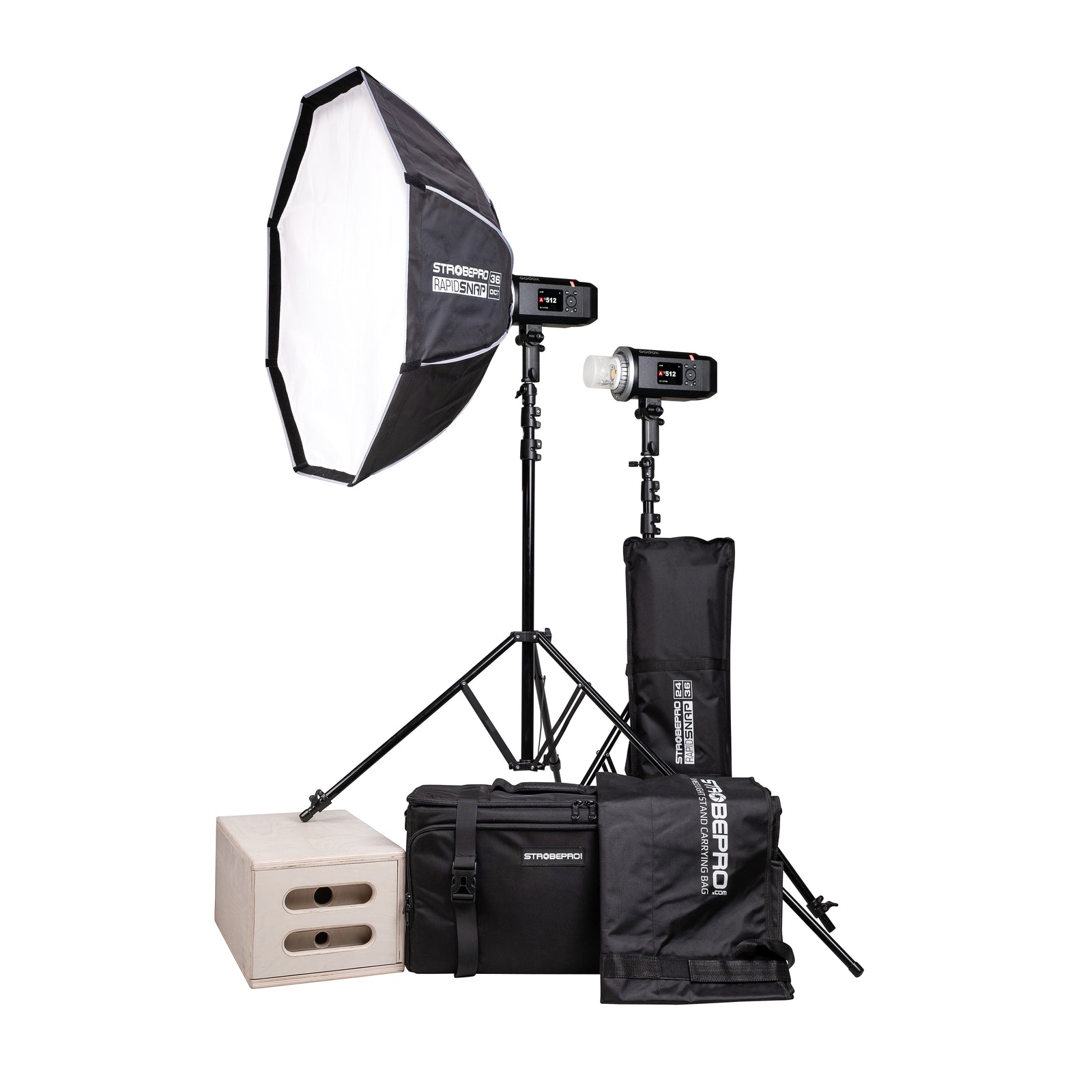 AD600BMII Battery Powered Location Kit - Two Lights