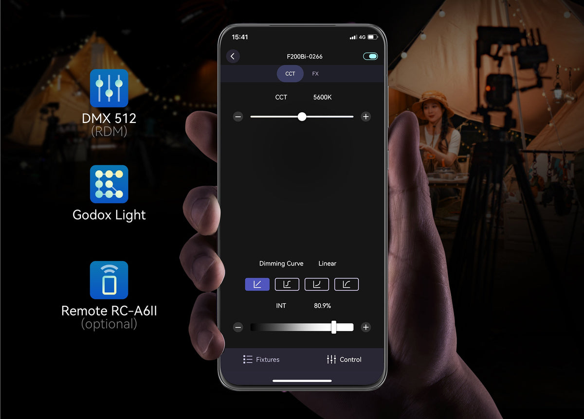 Godox KNOWLED F200Bi Bi-Color Flexible LED Light Panel (2.1 x 2.1&#39;)