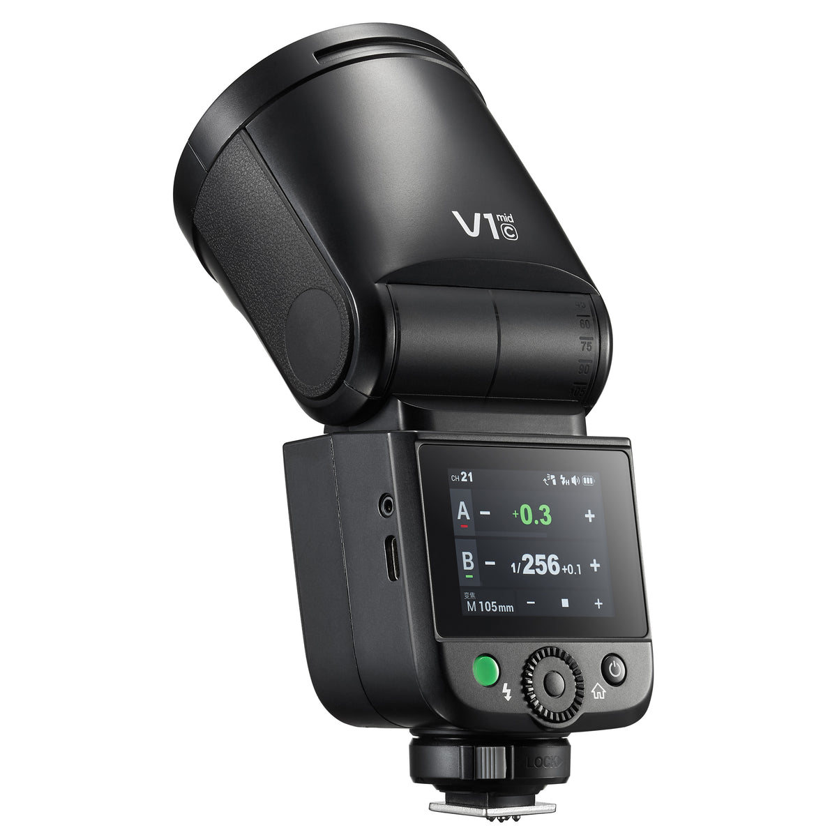 Godox V1 Mid C TTL Li-ion Round Head Flash - Canon