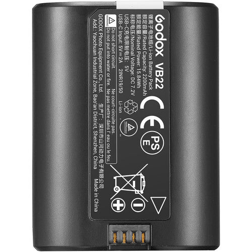 Godox VB22 Lithium Battery – Replacement for VB20 (V480, V1 Mid, V350)