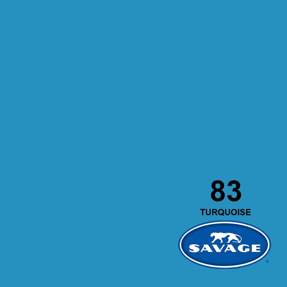 Papel Savage Seamless de 7' - Turquesa n.° 83 