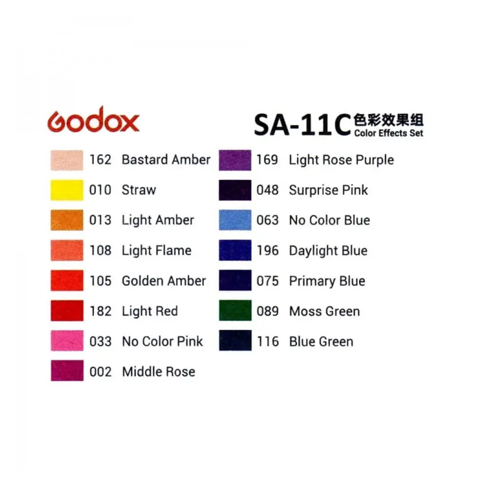 Godox SA-11C Colour Effects Gel Set for FP-M and FP-R Flash Projectors