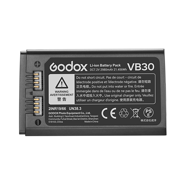 Batería de litio Godox VB30 para Godox V1 Pro