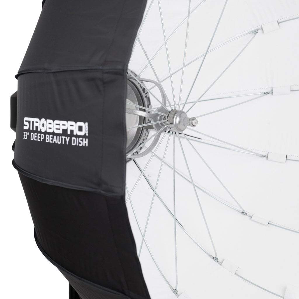 33 Inch Rapid Pro Deep Beauty Dish Kit - White - Strobepro Studio Lighting