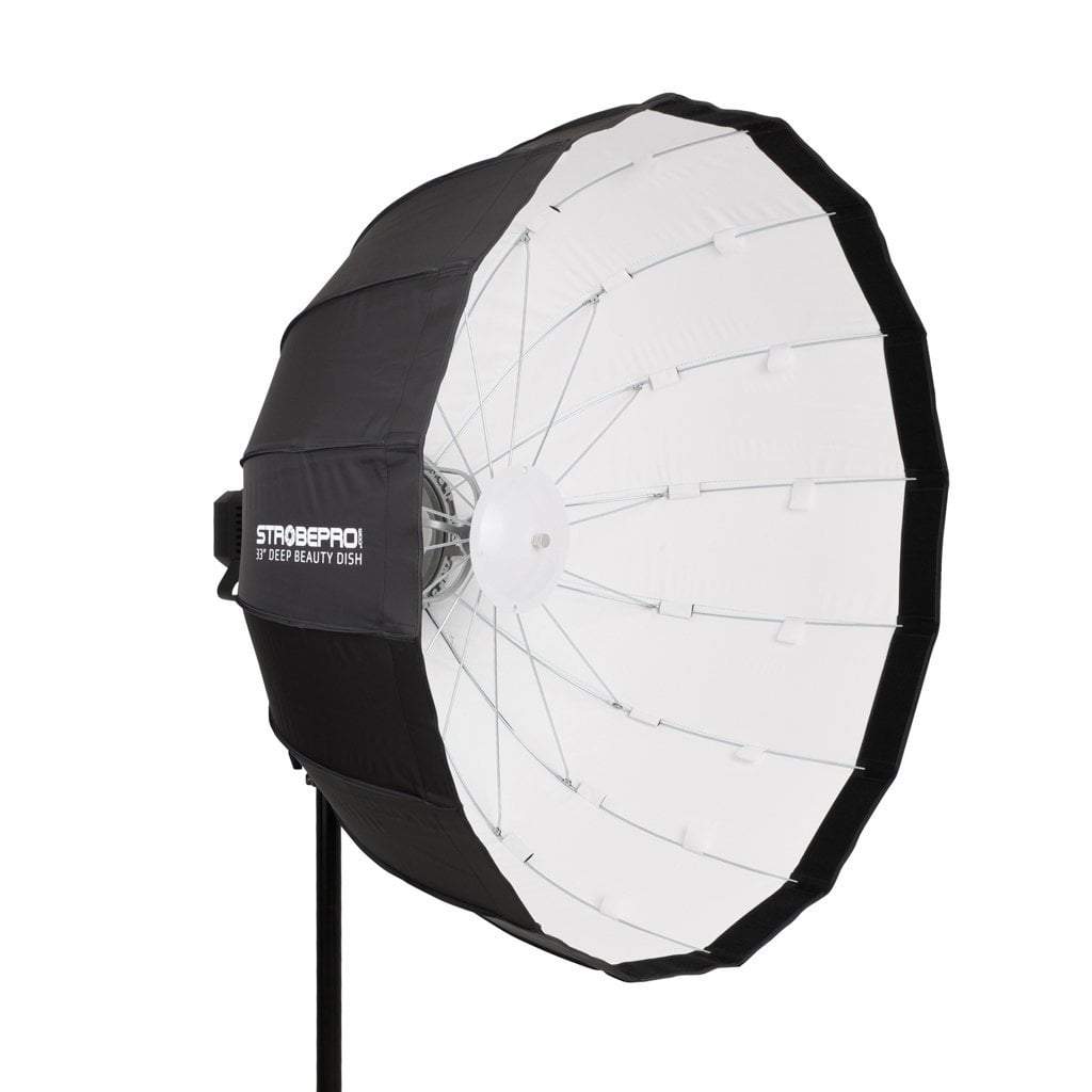 33 Inch Rapid Pro Deep Beauty Dish Kit - White - Strobepro Studio Lighting