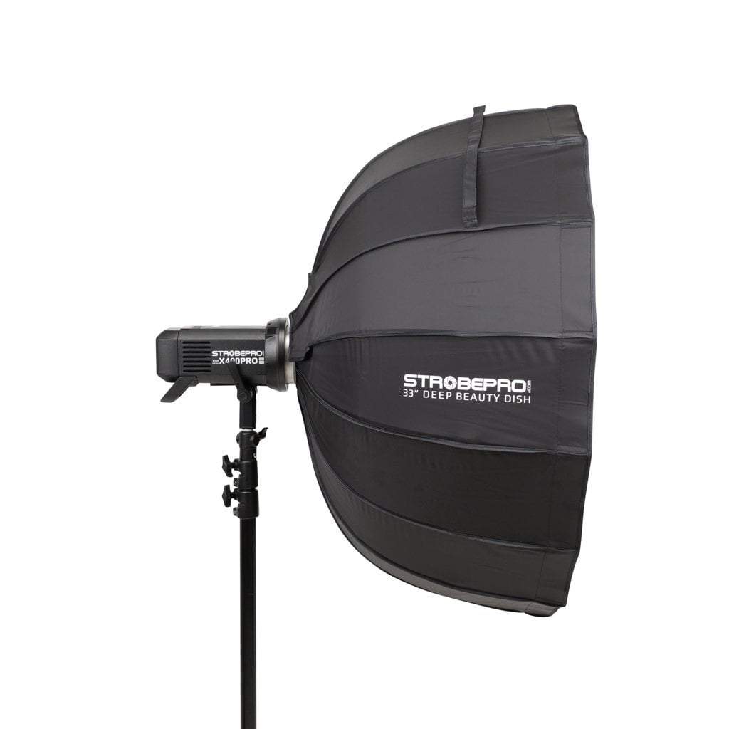33 Inch Rapid Pro Deep Beauty Dish Kit - White - Strobepro Studio Lighting