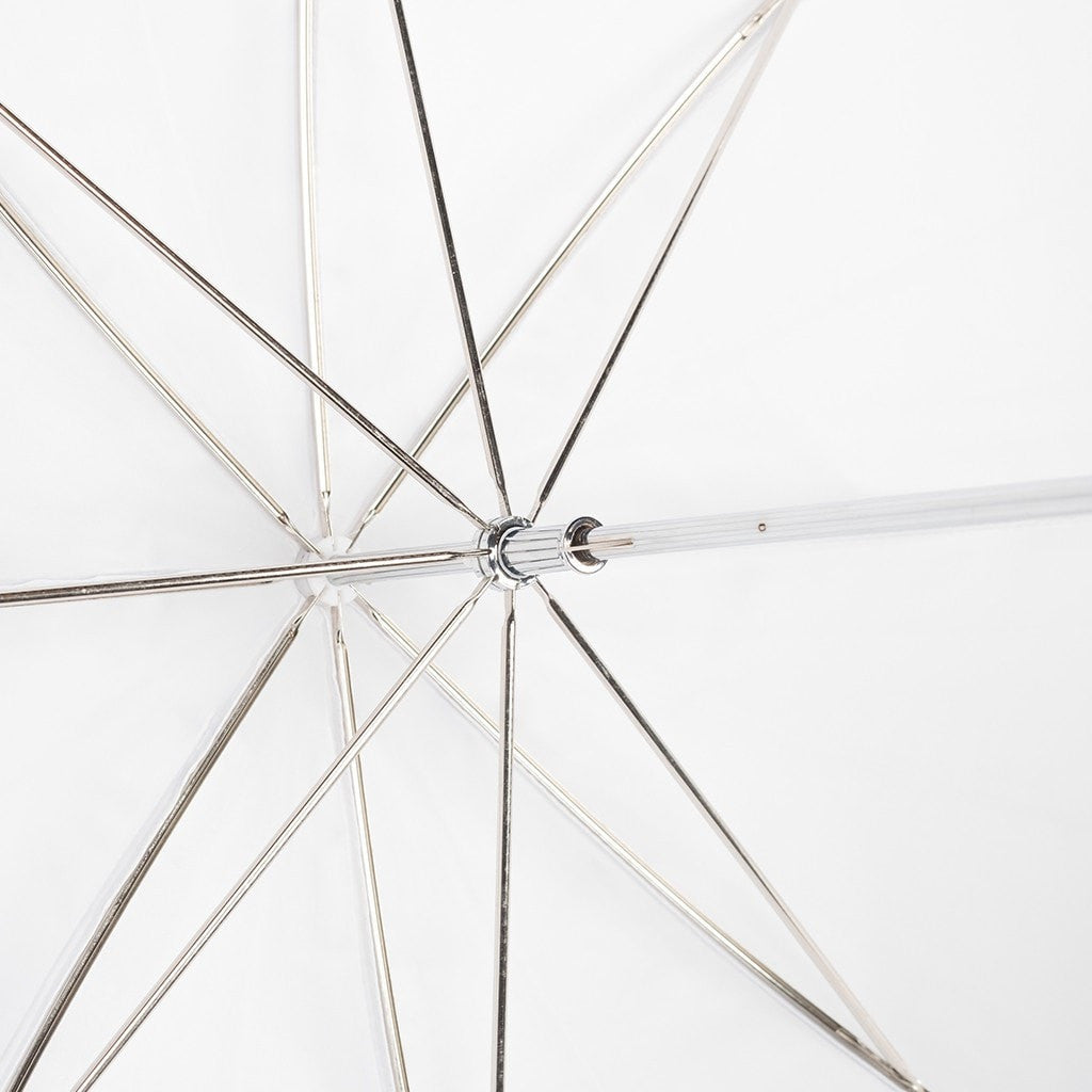 33" White Translucent 2 in 1 Umbrella - Strobepro Studio Lighting