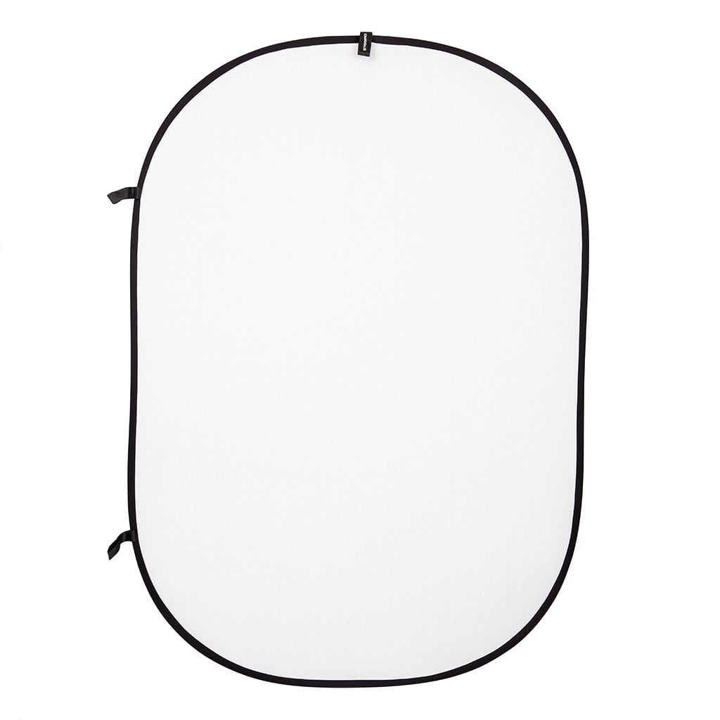 Strobepro 5x7 Double Sided Flexout Backdrop - White / Black