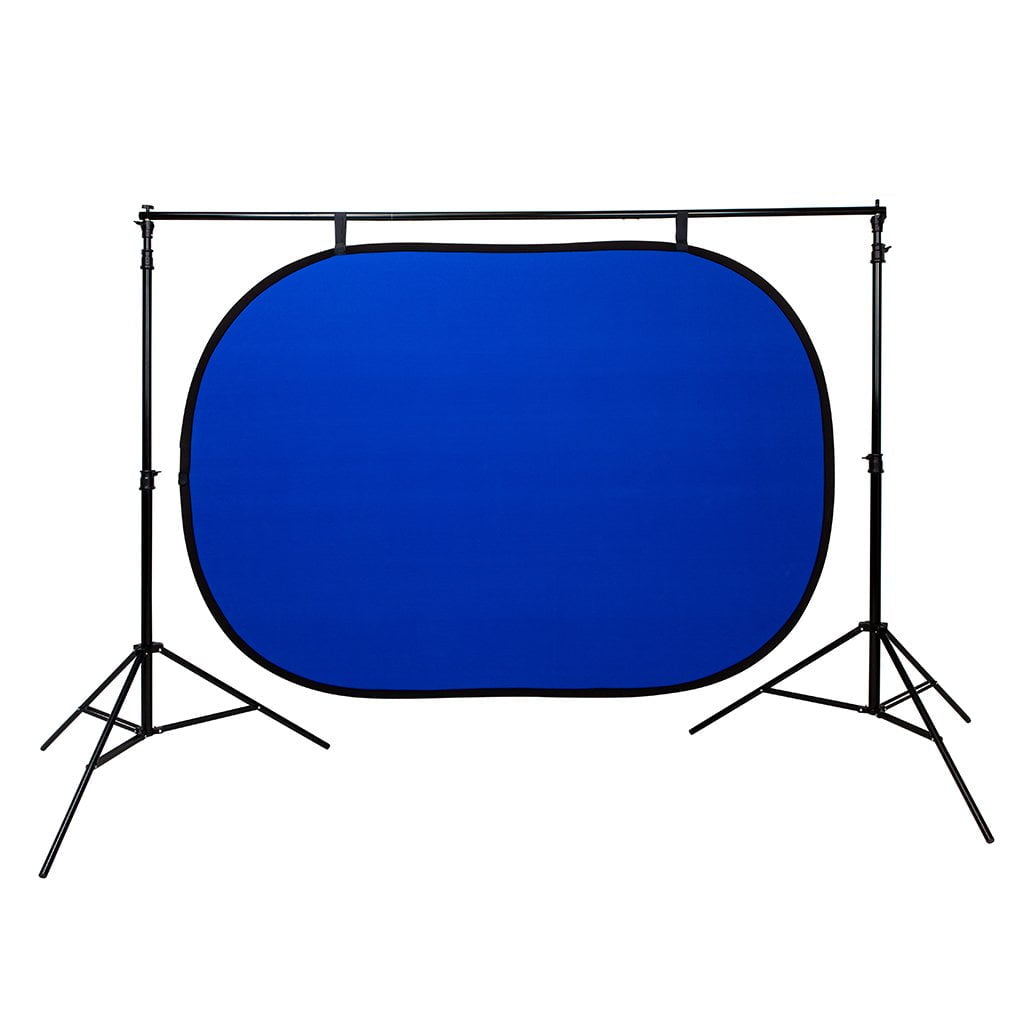 Strobepro 5x7 Double Sided Flexout Backdrop - Chromakey Green / Blue