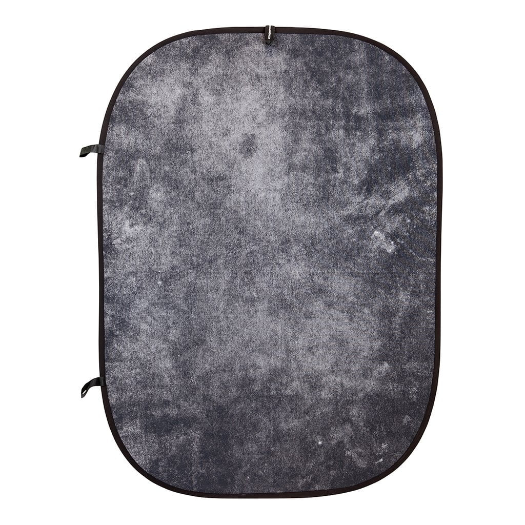 Strobepro 5x7 Double Sided Flexout Backdrop - Digital Grey / Grey