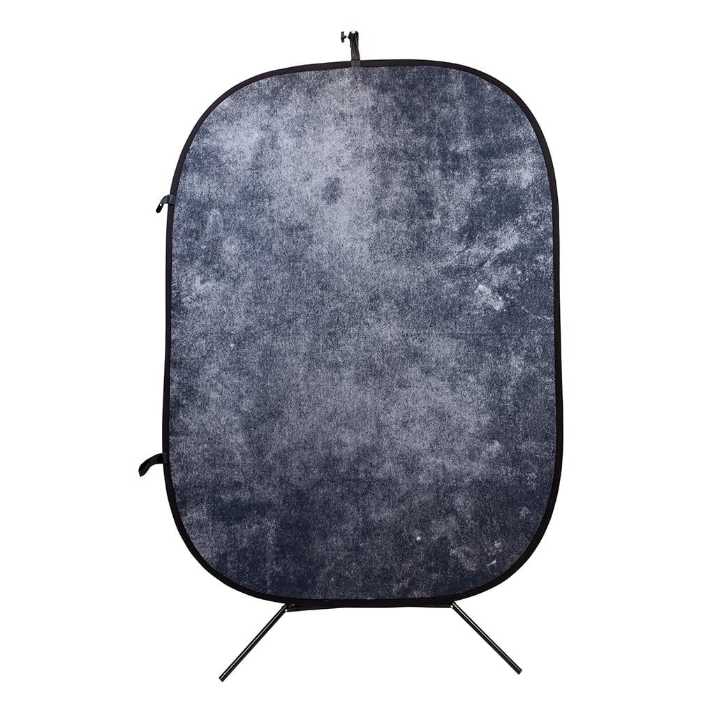 Strobepro 5x7 Double Sided Flexout Backdrop - Digital Grey / Grey