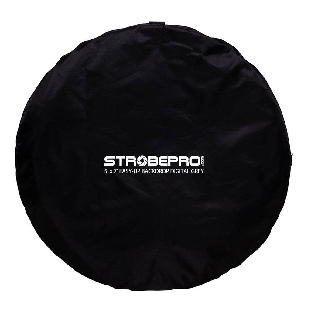 Strobepro 5x7 Double Sided Flexout Backdrop - Digital Grey / Grey