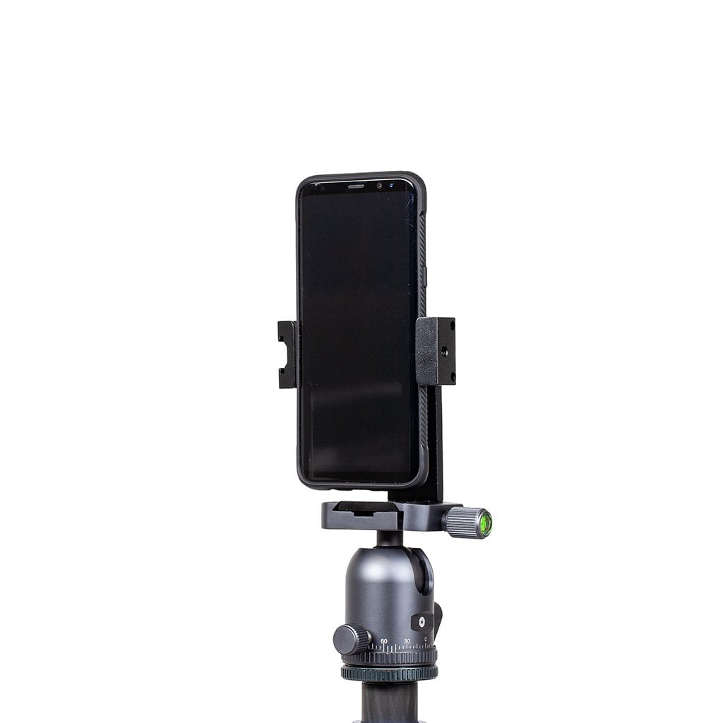 Strobepro L-Bracket Ball Head Adjustable Metal Smartphone Holder