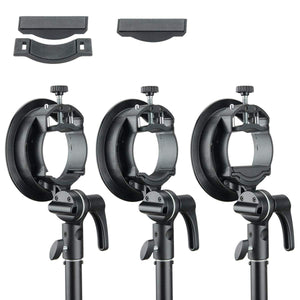 Strobepro Godox S2 Round Flash S-type Bowens Mount Bracket for Round Head Flashes