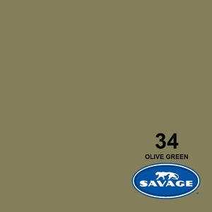 Savage Seamless Paper 9'- Olive Green #34