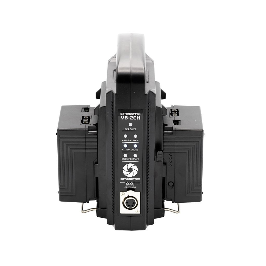 Strobepro VB-2CH Dual V-Mount Battery Charger - Strobepro Studio Lighting