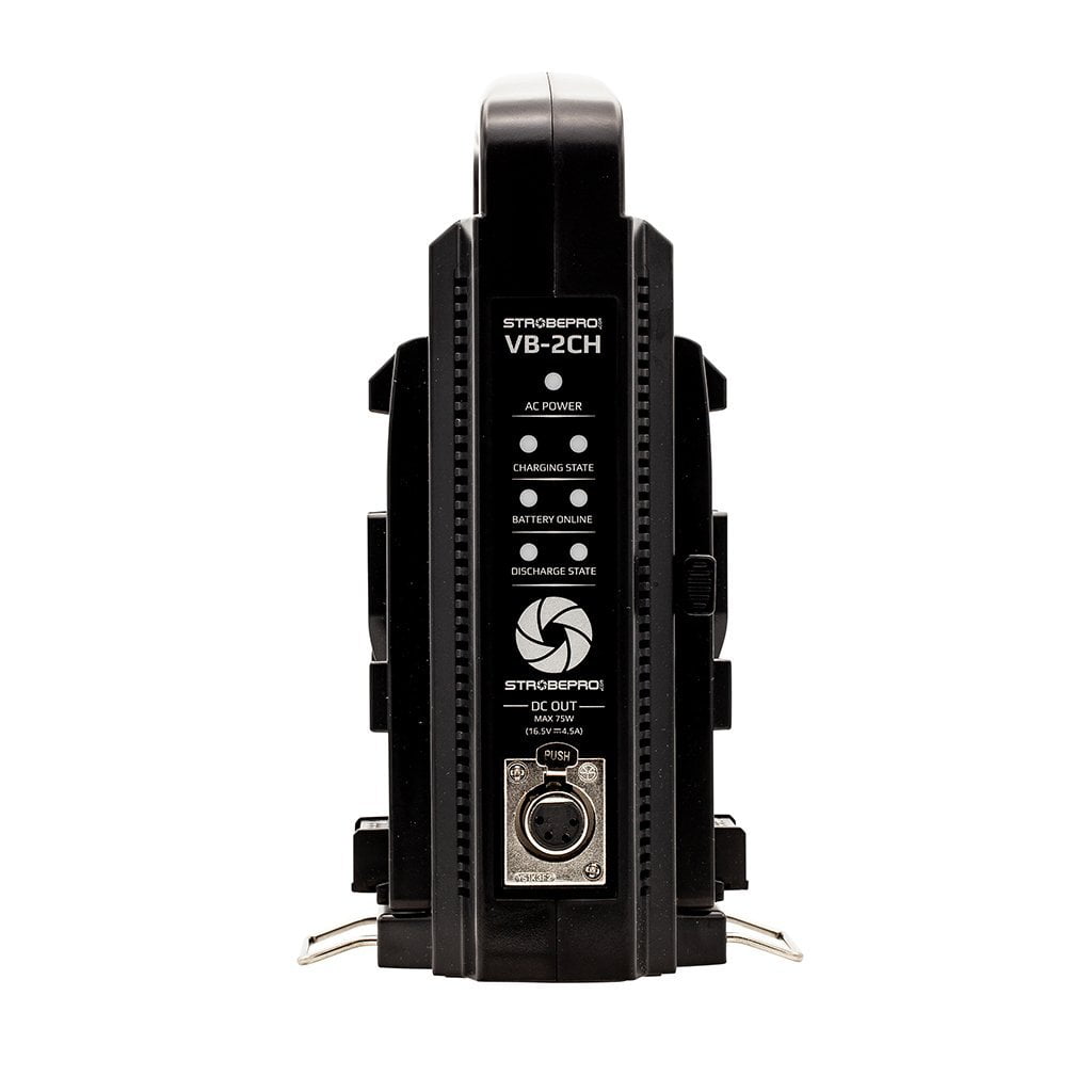 Strobepro VB-2CH Dual V-Mount Battery Charger - Strobepro Studio Lighting