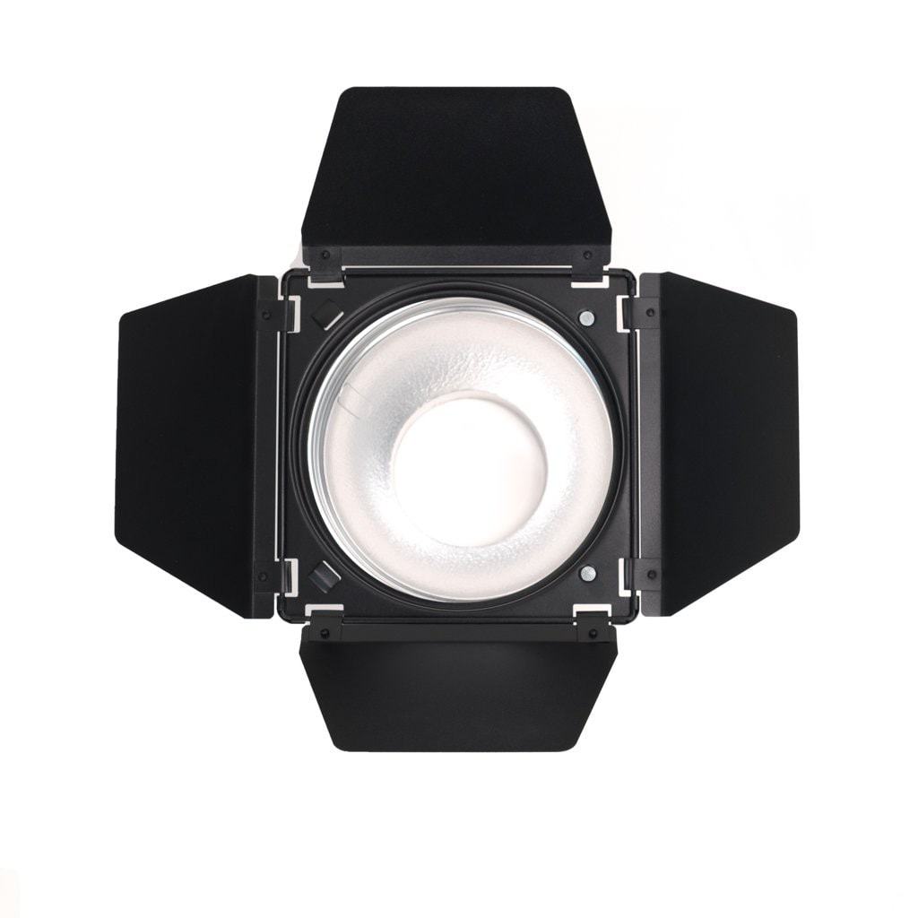 Barndoor with Gels and Grid - Strobepro Studio Lighting