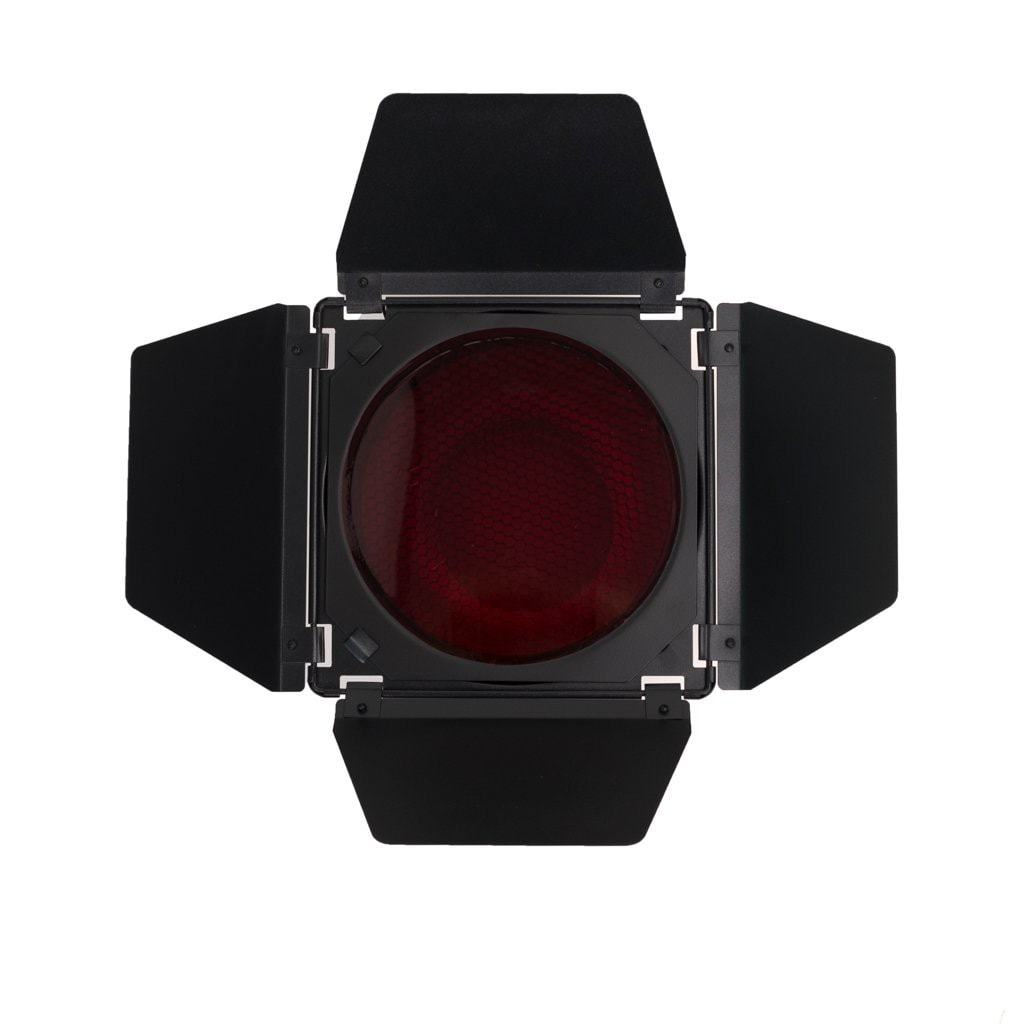 Barndoor with Gels and Grid - Strobepro Studio Lighting