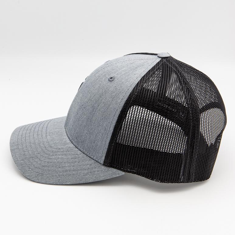 Strobepro Low Profile Snapback Shutter Hat-HEATHER GREY/DARK CHARCOAL