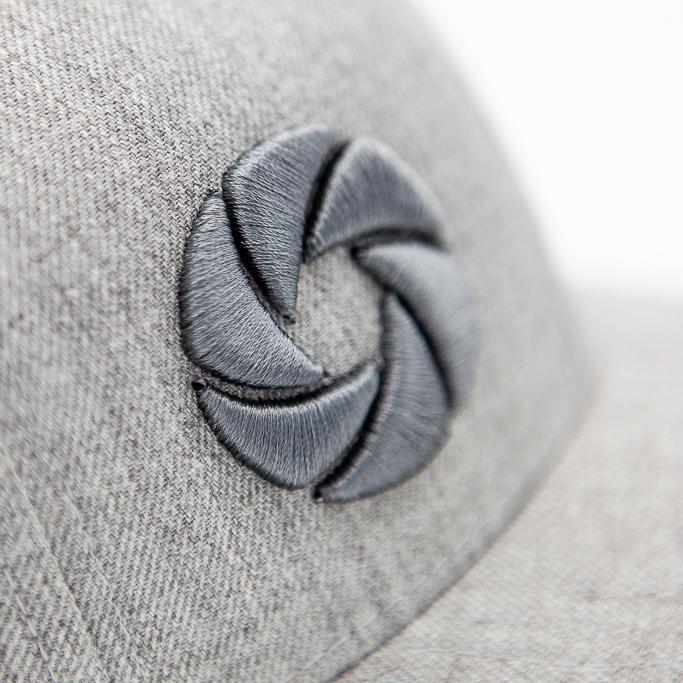 Strobepro Mid Profile Snapback Hat-HEATHER GREY